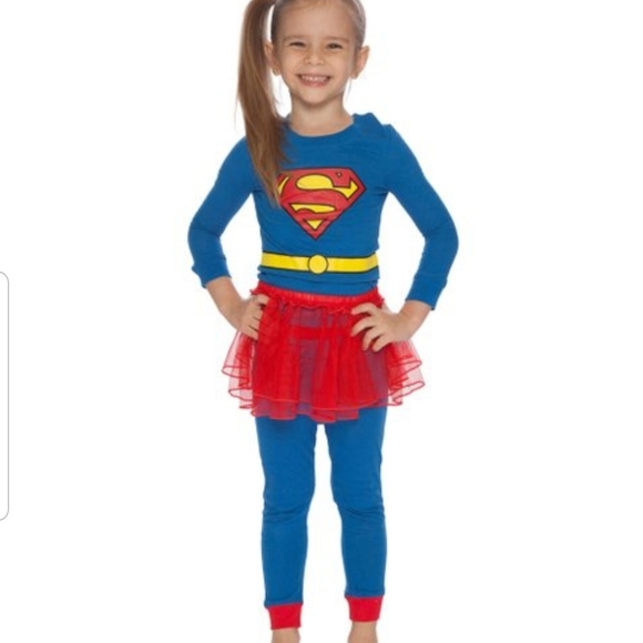 Girls DC 3 pc Superhero Pajama Set - Picture 2 of 2